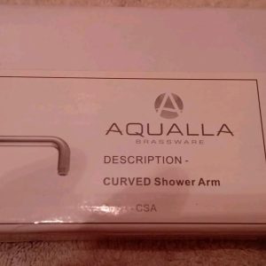 Aqualla Curved Shower Arm Chrome 390mm CSA RRP 109!!