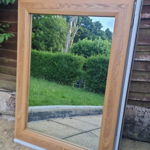 Malaga Overmantle Wooden Mantle Piece Mirror Veneered MDF By Caterham Fireplaces