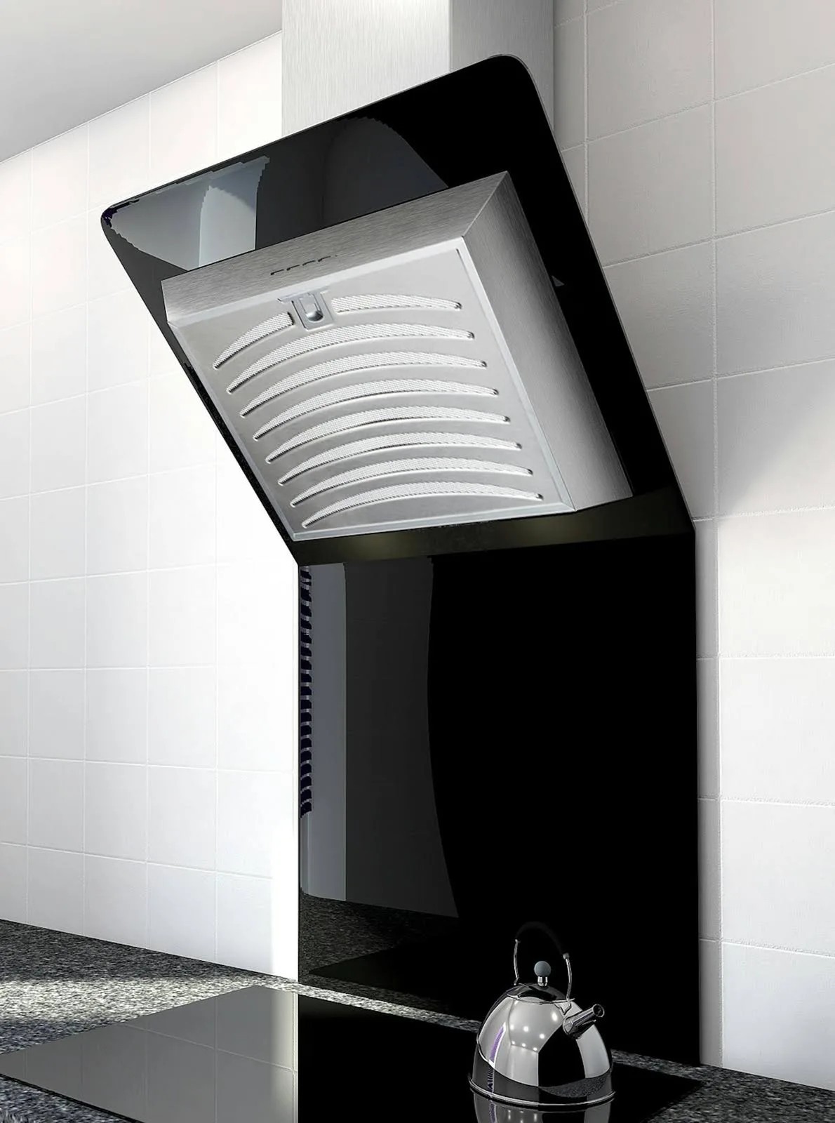 Apelson UBAGS60PK 60cm Angled Black Duo Cooker Hood And Splashback RRP ...