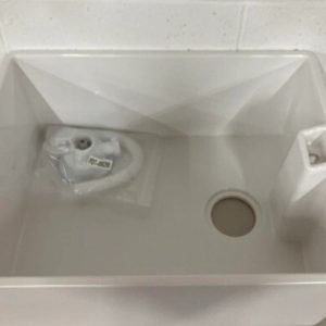 ELLSI COMITE WHITE BELFAST SINK & WEIR OVERFLOW FARMHOUSE 595mm x 445mm RRP £462