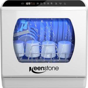 Keenstone TDQR03A Countertop Portable Dishwasher 5 programs & DRY 5L RRP £259!!!