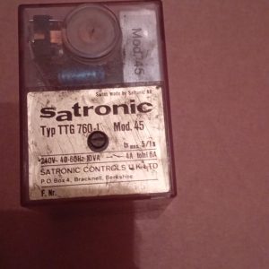 VERY RARE SATRONIC TTG 760-1 MOD 45 60HZ 10VA GAS / OIL BURNERS BOXED