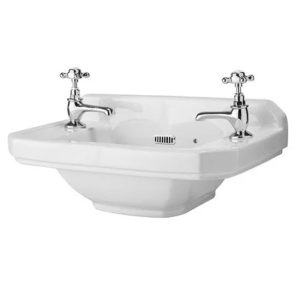Victoria Plumbing London Richmond 515x300 2TH Cloakroom Basin LDC829-M RRP £100!
