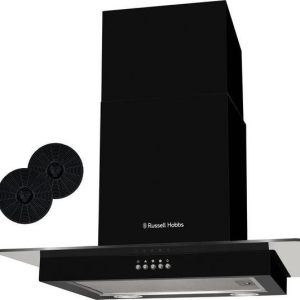 Russell Hobbs RHFGCH601B 60cm Flat Glass Cooker Hood Black RRP £179!!!