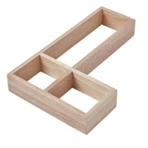 Tavistock Cadence Beech L Shape Drawer Storage Box - DC12017 3 Slots RRP £44!!!