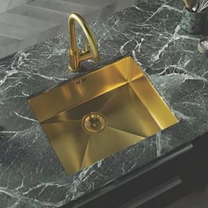 Ellsi Elite Undermount 1.0 Bowl Sink 540 x 440 x 205mm Brushed Gold RRP £462!!!!