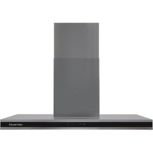 Russell Hobbs RHGCH903DS 90cm Flat Chimney Cooker Hood DarkSteel RRP £259 GRADED