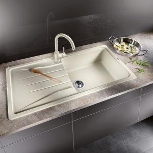 Blanco Sona XL 6s Reversible Siligranit 1 Bowl Sink Jasmin RRP £439!! EX DISPLAY