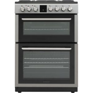KENWOOD KDGC60S25 60cm Dual Fuel 4 Gas Burner Cooker Inox 69 & 39 L RRP £469!!!