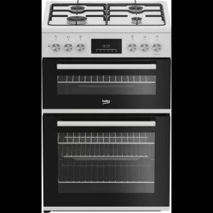 Beko FDD6231W Free Standing Dual Fuel Cooker Gas Hob 60cm White RRP £539! GRADED